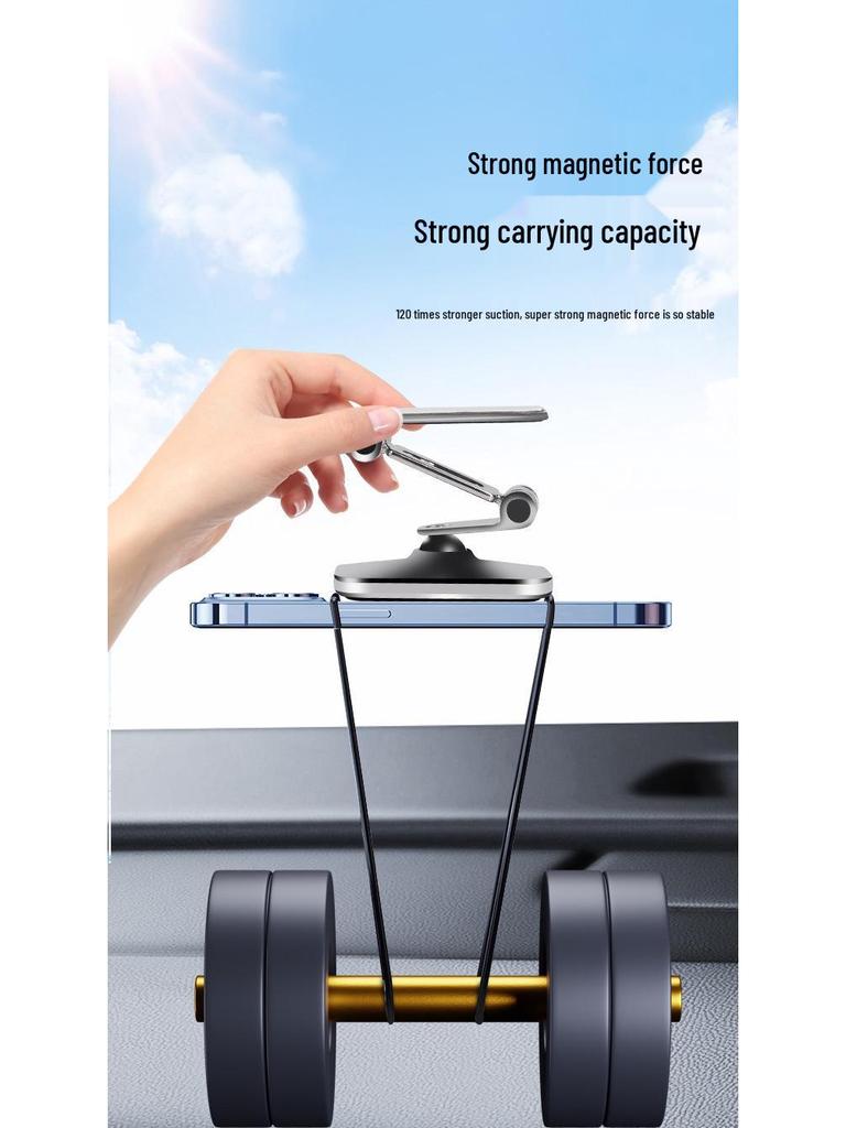 2026 Foldable Magnetic Air Vent Car Phone Holder and Dashboard Mount