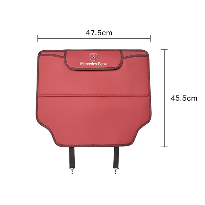 ULA5   Car Seat Anti-Kick Pad Leather Cover Interior Storage Bag For Mercedes Benz AMG E S C A B Class GLE GLS CLA CLE GLC CLS GLA