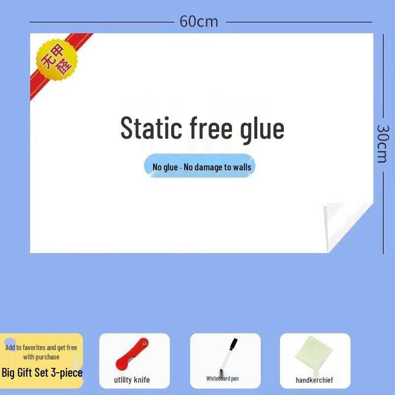 

Static Cling Erasable Whiteboard Sticker, Small Chalkboard for Wall, Kids Doodle & Drawing Board 120x500cm