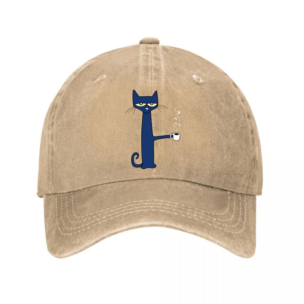 Cat Coffee Sweat Absorbing Are Machine Festivals Perf Washed Baseball Cap Outdoor For Womens Unisex FeUnisex