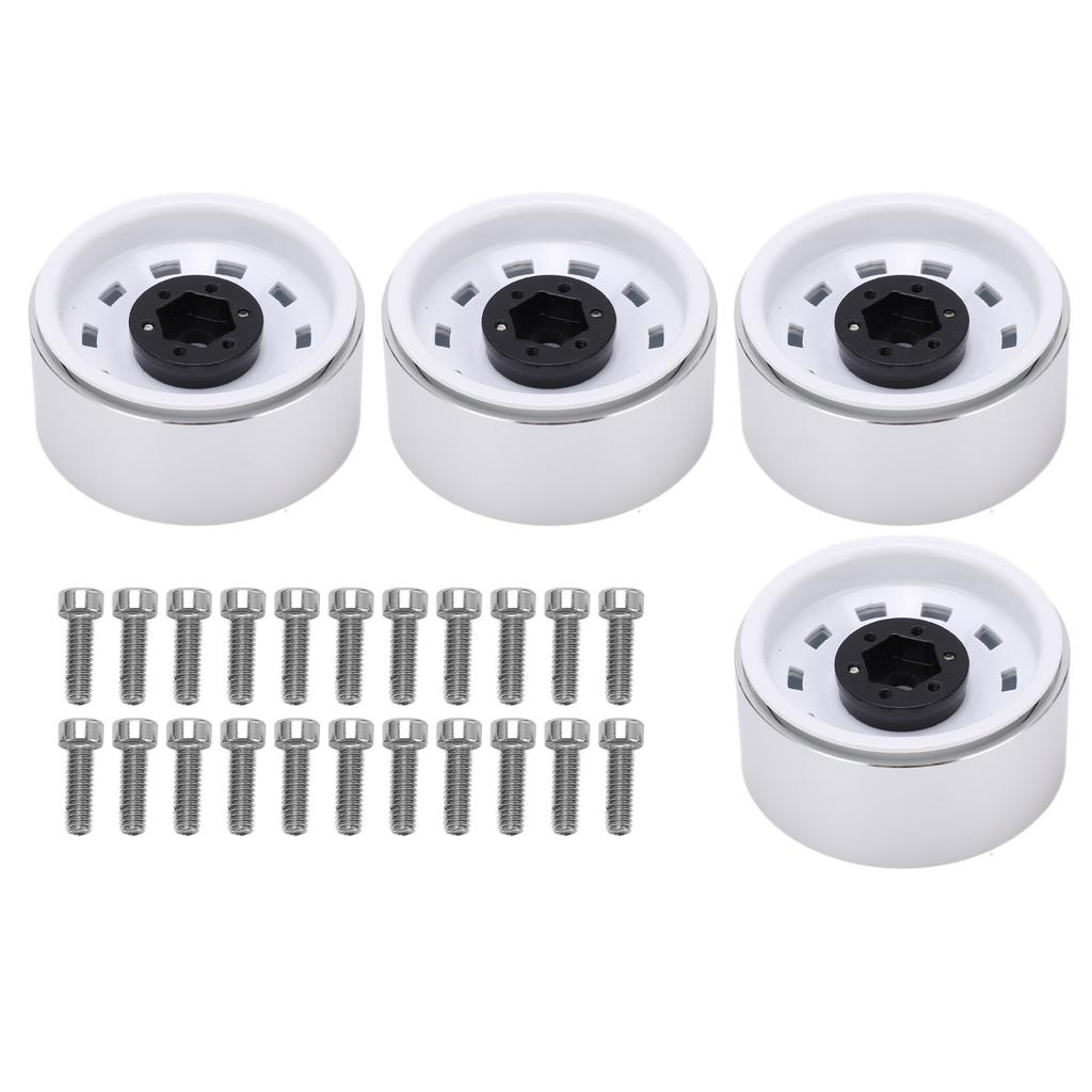 4pcs Metal 1.9 Inch Wheel S 10 Hole Hub for SCX10 1/10 RC Climbing Car