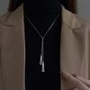 Fashionable Geometric Triangle Sweater Chain For Women Ins Metal Style Long Necklace