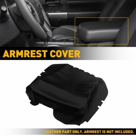 Black Center Armrest Console Lid Cover For Toyota Tundra 2007-2013 Sequoia 08-22