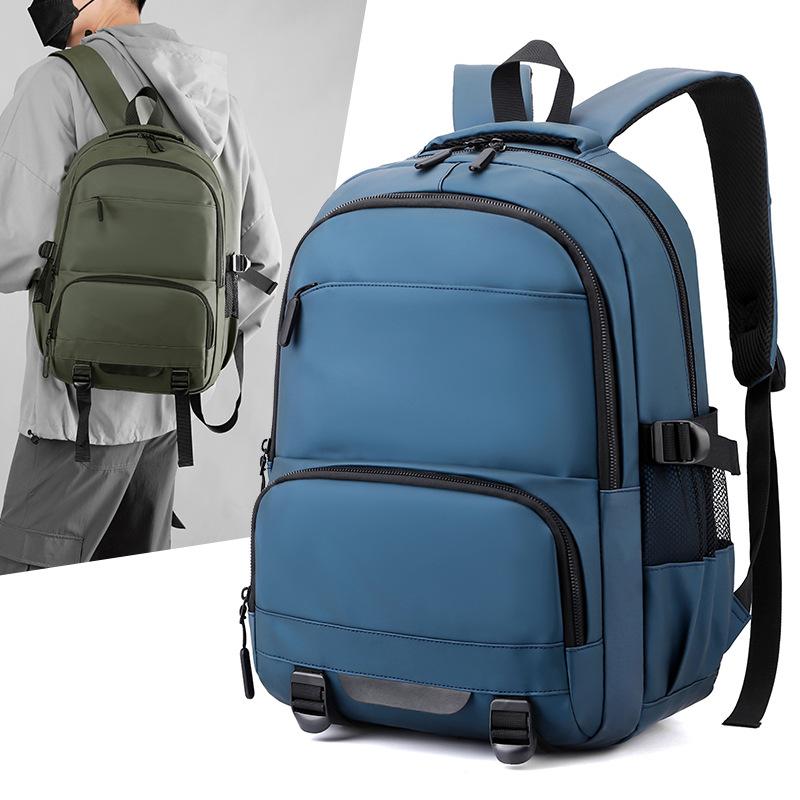 Men's Backpack Large Capacity Business Leisure Computer Backpack Outdoor Commuter Men's Air Cushion Strap Backpack