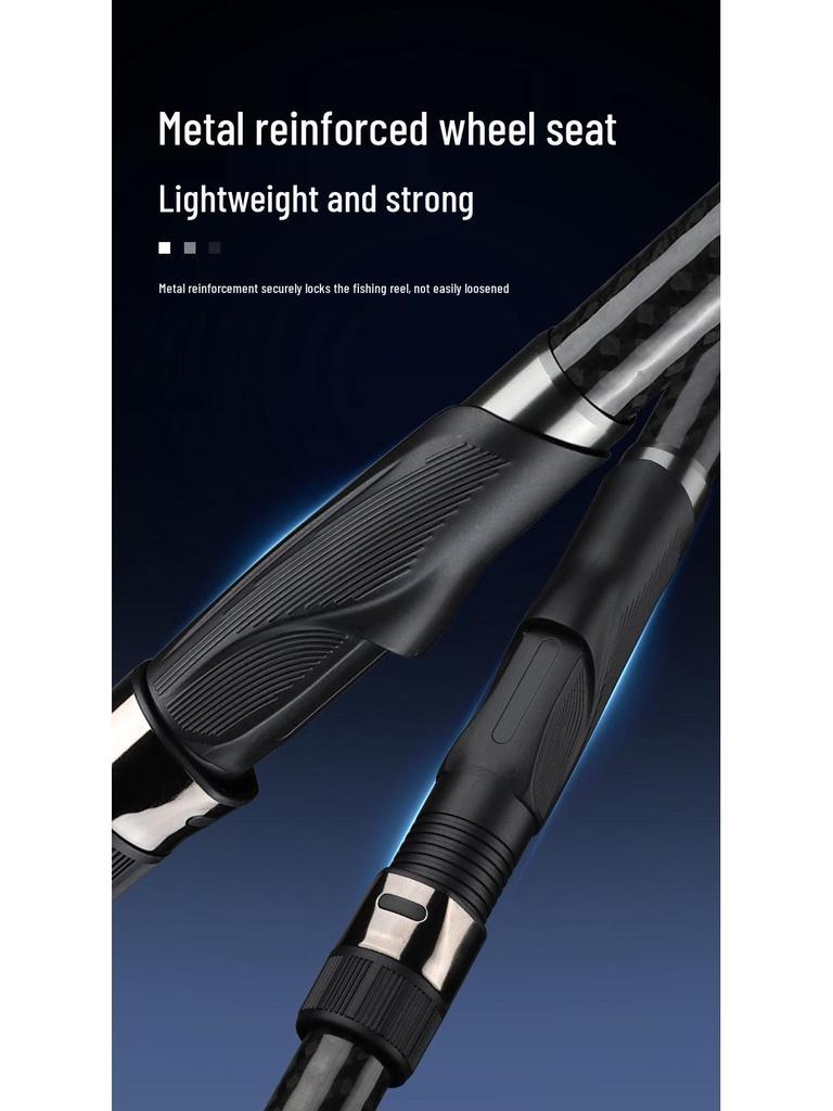 Enhanced Carbon Fiber Sea Fishing Rod Set - Super Hard, Long Casting Rod for Rock Fishing