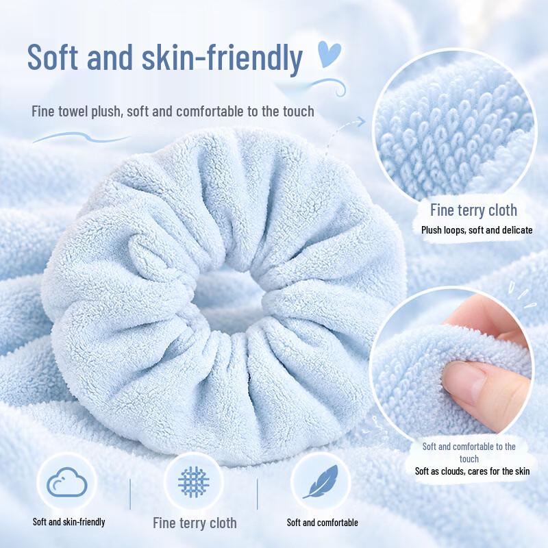 Quick-Dry Bubble Fleece Hair Drying Scrunchie