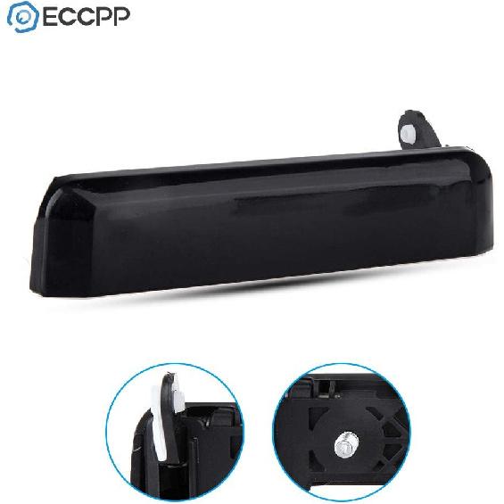 ECCPP Door Handles Exterior Outside Outer Front Driver Side for 1995-1997 for Nissan Pickup 1987-1995 for Nissan Pathfinder Black(2Pcs)