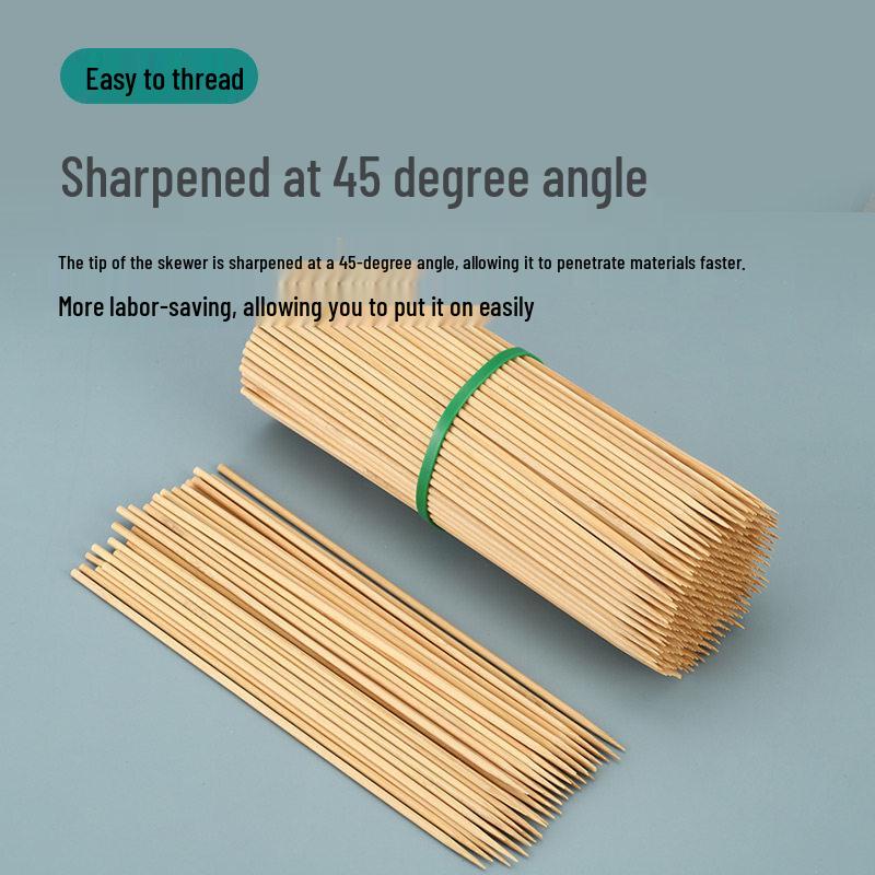 ZISIZ Disposable Bamboo BBQ Skewers