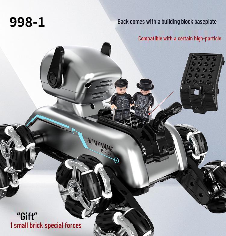 Stunt Remote Control Car: 8-Wheel Intelligent Mechanical Dog with Gesture Sensing for Kids