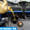 Car Engine Oil Funnel Filler For Hyundai Tucson Solaris Accent Santa Fe Elantra For Kia Rio Sportage Cerato No-Spill Oil Change