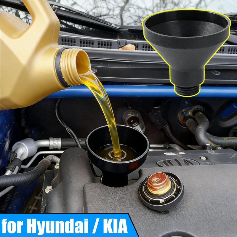 Car Engine Oil Funnel Filler For Hyundai Tucson Solaris Accent Santa Fe Elantra For Kia Rio Sportage Cerato No-Spill Oil Change