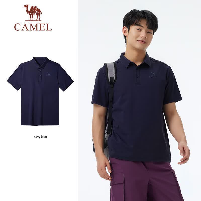 Camel Men's Quick-Dry Sun Protection Polo Shirt