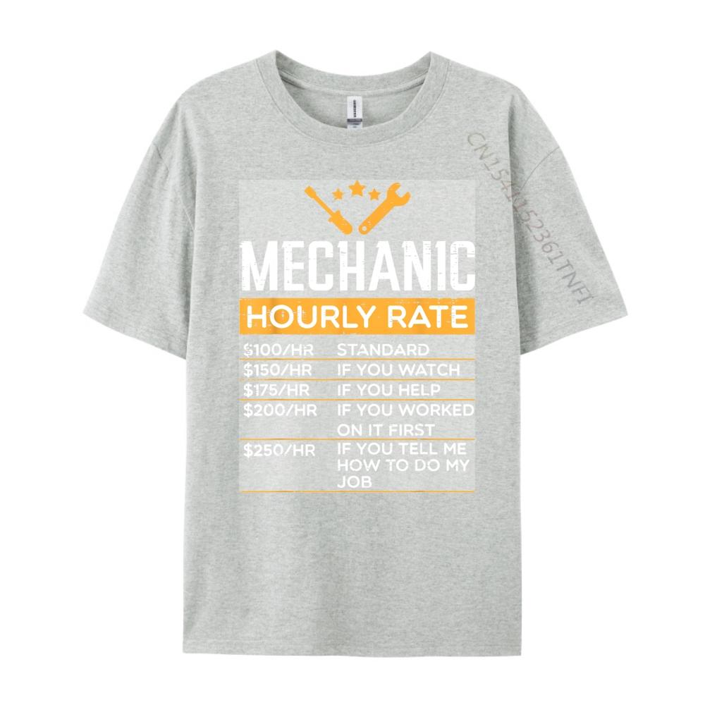 Mechanic Hourly Rate Funny Labor Rates Men Women Kids Boys Luxury Designer Mens T Shirt Street