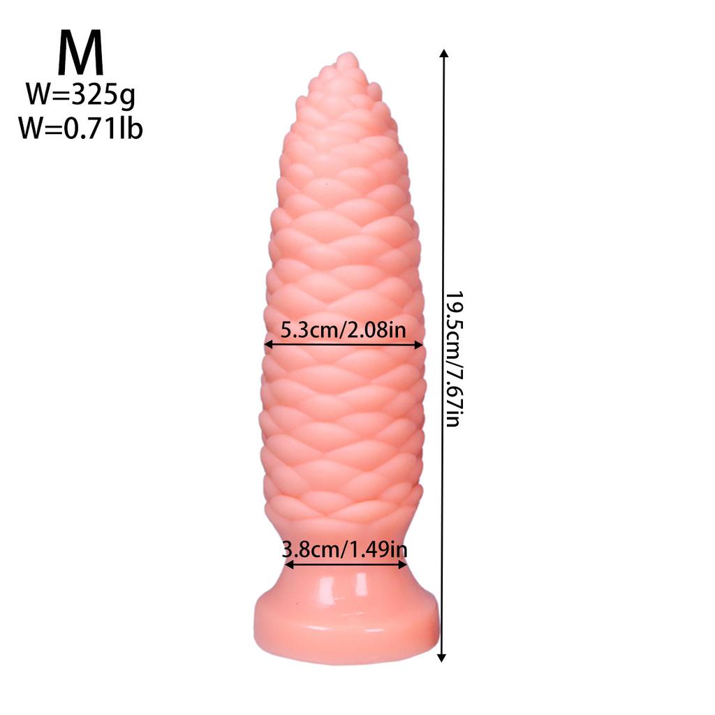 Extra Large PVC Soft Dildo Fisting Particles Anal Plug Masturbator Anal Dilator Adult Sex Toy Big Dick Strap On Penis