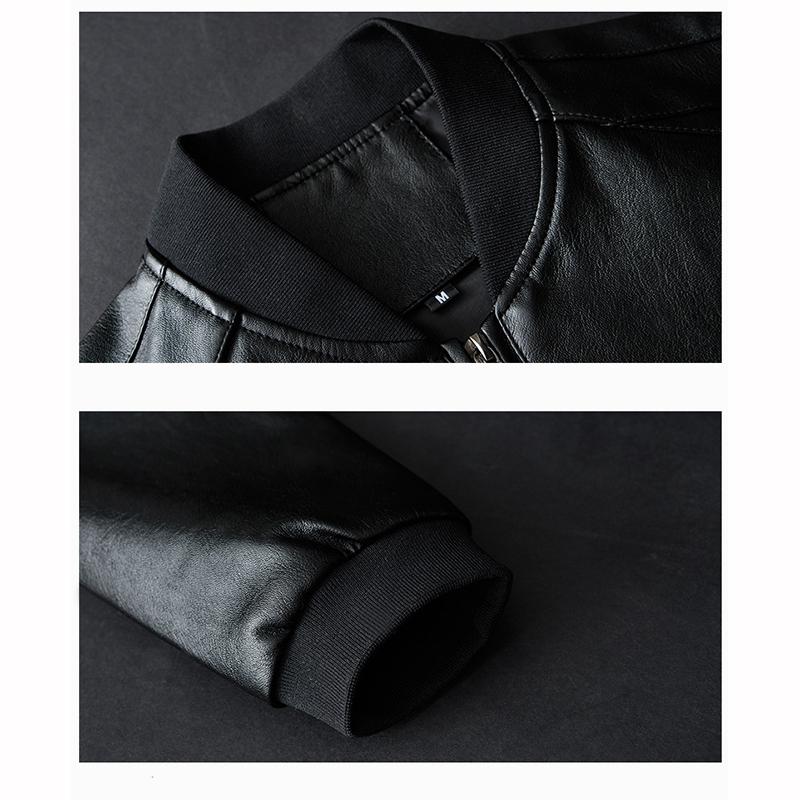 Winter Pur Coat Autumn Men Black Fashion Jacket Trend Casual Fit Slim Baseball