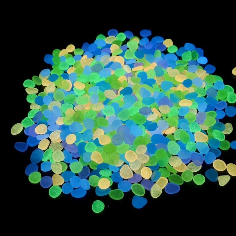 Medelstora Konstgjorda Lyser i Mörkret Stenar för Vas, Krukväxter och Akvarielandskap (1-1,5 cm)