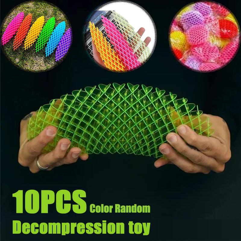 Worm Unpacking Morphing Toy Fidget Worm Six Sided Pressing Stress Squishy Worms Stress Relief Toys trange small toys