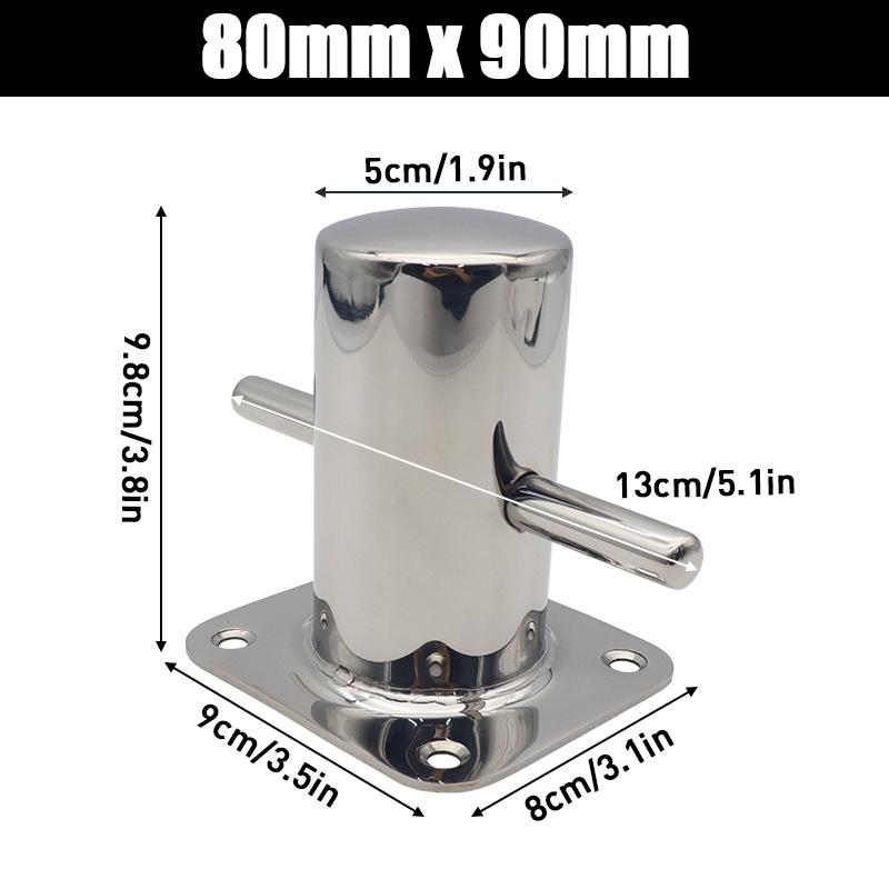 

Одинарный швартовный кнехт из нержавеющей стали 316, одинарный швартовный кнехт, прочная швартовная уткетка, морские аксессуары 80x90 мм