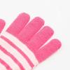 Keep Warm Full Finger Gloves Child Striped Pattern Mitten Windproof for Outdoor