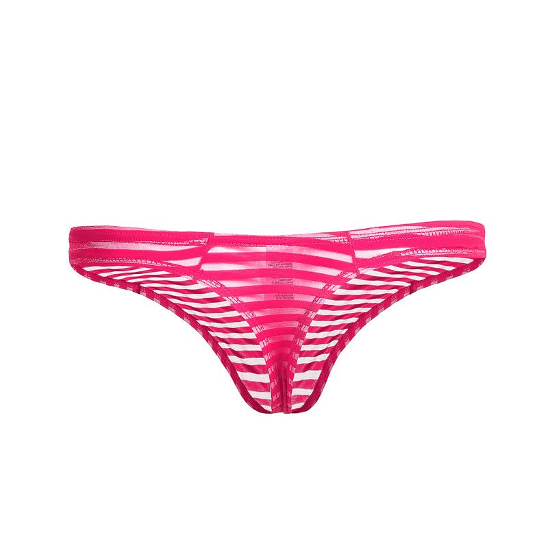 Perizoma a Righe in Rete Basso da Uomo - Intimo Estivo Trendy per Giovani
