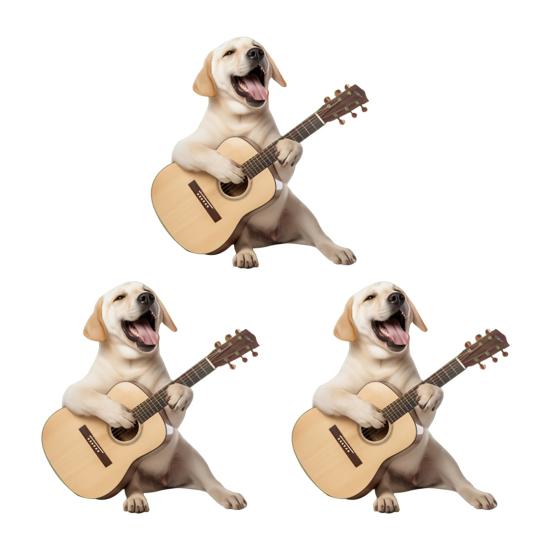 Air Freshener Clips Cute Guitar Dog Car Vent Clip 2D Dashboard Decor for Dog Lovers Easy Clip-On Lightweight Novelty Gift for Car Interior