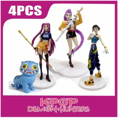 W MAGAZYNIE! Dziewczyna Łowczyni Czarownic Grupa Kpopowa Anime Merch - Rumi, Zoe i Mila Figurki Kolekcjonerskie | Dekoracja Biurka i Prezent dla Fana