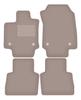 Beige Velours-Fußmatten für: Lexus NX II 0 (2021-)