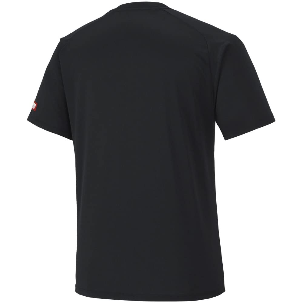 Koszulka do gry w tenisa stołowego krótka JTTA XL, rękaw, dekolt U, unisex, odprowadzająca wilgoć, szybkoschnąca, certyfikowana, 82JAA104, czarno-czerwona,