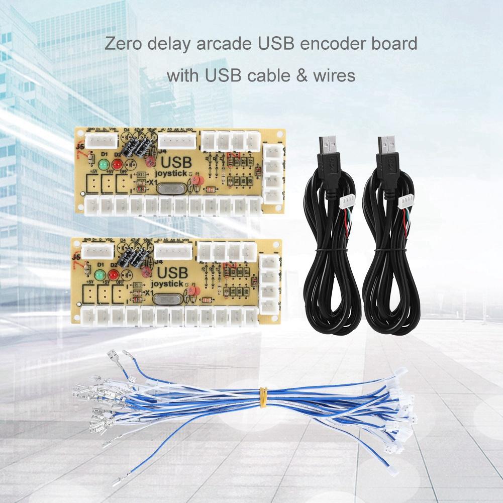 Accessories For Arcade Zero Delay USB Encoder DIY Kit Set Game USB Cable LED Button