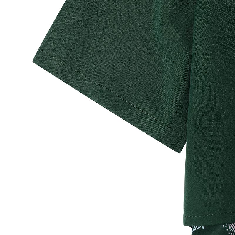 ZANZEA Women Ethnic Print Casual Doll Collar Summer Short Sleeve Dress