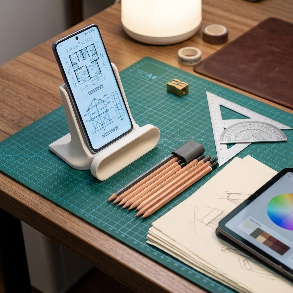 3D Printed Desktop Sound Amplifying Phone Stand Universal Anti Slip Cellphone Holder 3D Printed Sound Boost Mobile Bracket