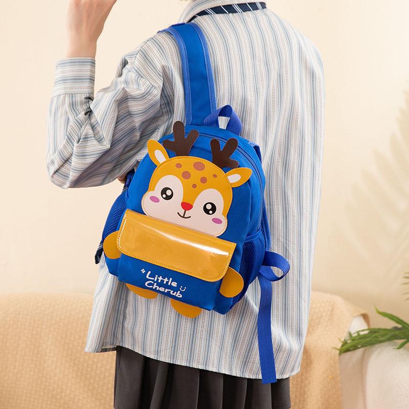 Adorable Cartoon Kids Backpack Lightweight Durable Oxford Fabric School Bag