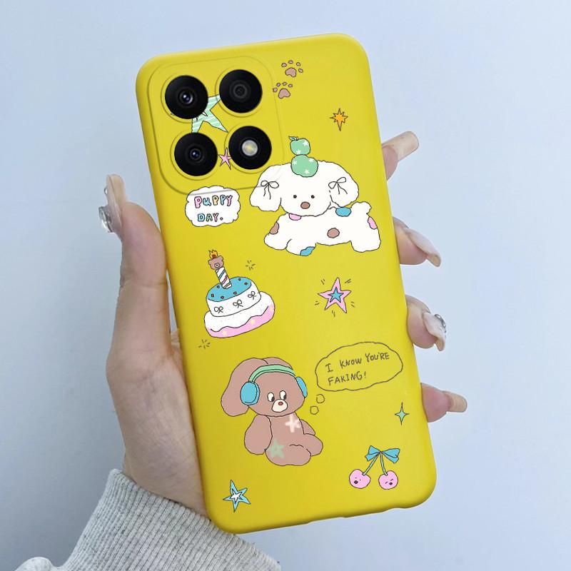 For Huawei Honor X8a Case HonorX8a Soft TPU Silicone Cover Cute Cartoon Panda Phone Case For Honor X6a HonorX6a Plus Coque Funda