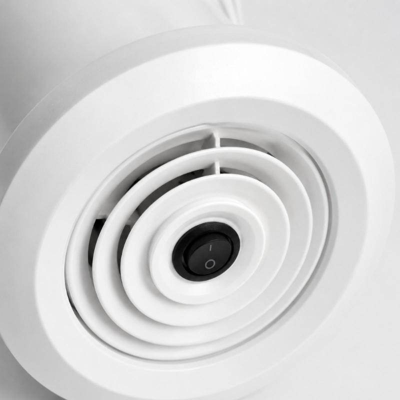 Motorhome Vent Light Assembly for Round Roof Opening, Roof Mounted Component with Integrated LED Using 12V Power