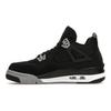 Air Jordan 4 Retro SE GS Juodo Drobės Vaikų Sportbačiai Balti Fire-Red Šviesiai Plieno Pilki DV0553-006