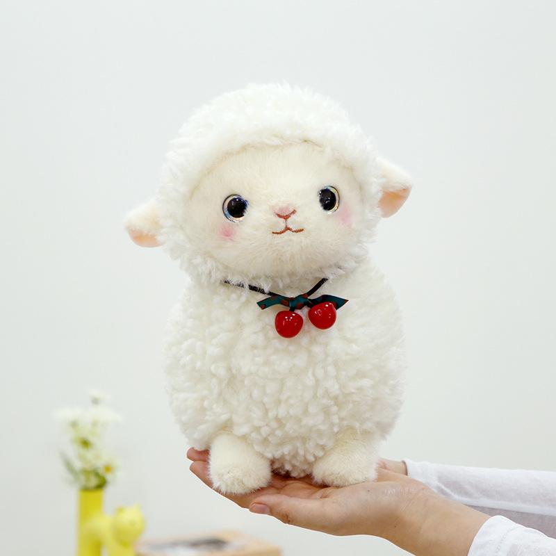 New Little Sheep Plush Toy Sheep Baa Doll Cute Little White Sheep Doll Wedding Sprinkling Doll Gift
