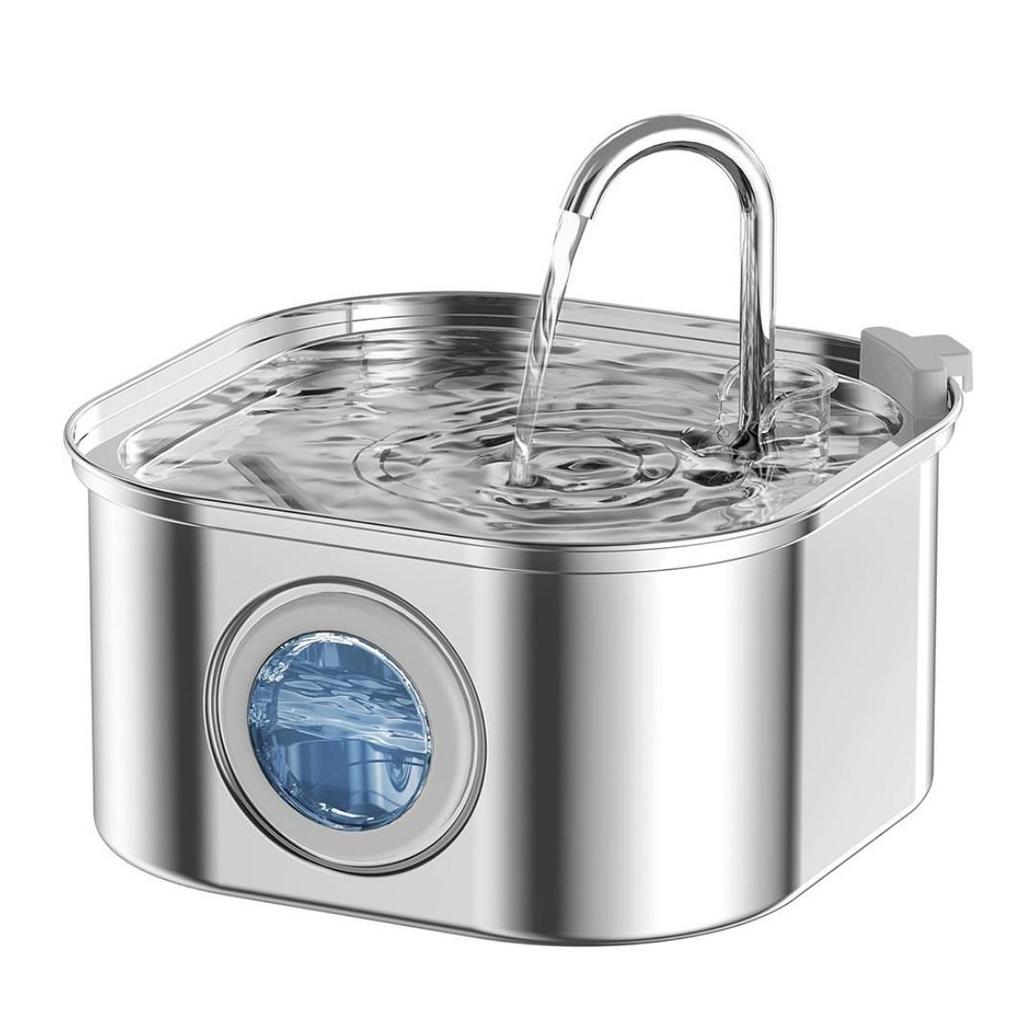 3.2L Stainless Steel Automatic Pet Water Fountain for Cats and Dogs