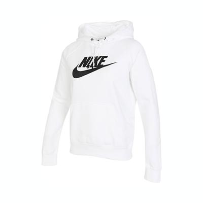 Sportswear Essentials Series Fleece Warm Pullover Hoodie Loose Knit Long Sleeve Sweatshirt Women Sweatshirt BV4127-100