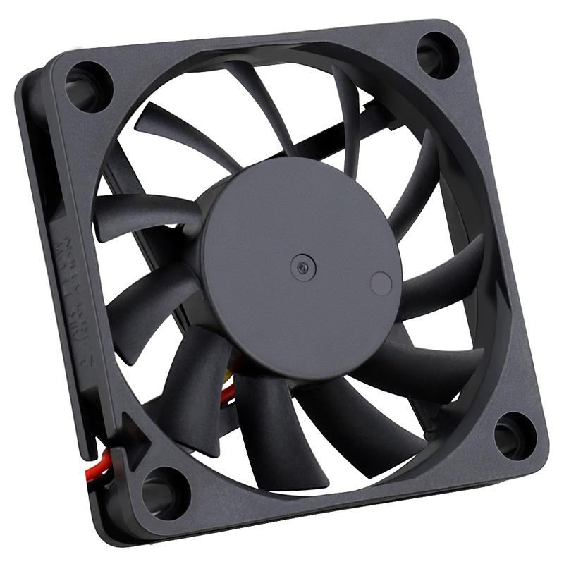 2 Pcs Gdstime 60mm 5V 12V 24V Volt 6cm 60x60x10mm Cooling Fan 6010 For Computer PC CPU Cooler USB 2PIN 3PIN Ball Brushless Fan 12V Sleeve 2P2.54 чёрный