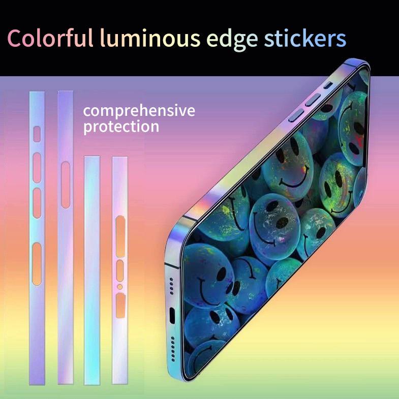 For iPhone 16 Plus 15 14 13 Mini 12 Pro Max Frame Protective Sticker Skin Anti-Scratch Border Lens Protector Film