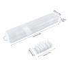 Transparent Flip PP Tableware Storage Box Portable Tableware Case for Cutlery Kit with Built In Buckle
