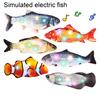 Flopping Fish Cat Toy Rechargeable Soft Stuffed Fish Interactive Chew Toy Realistic Fish Cat