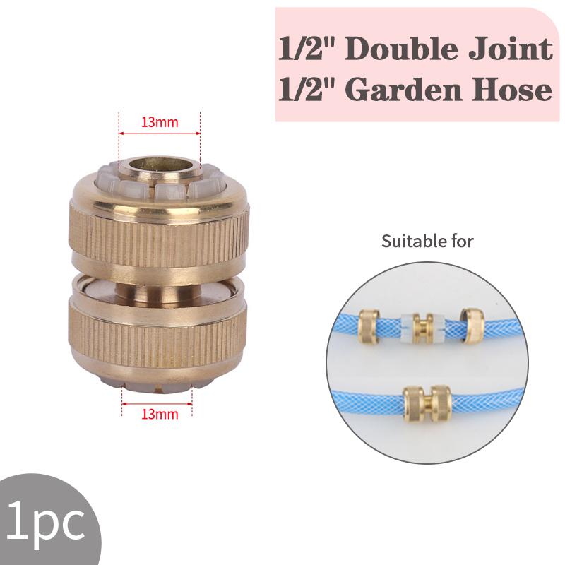 1/2" 3/4“ Alloy Thread Quick Adapter Coupler Connector Garden Irrigation Connector Drip Copper Hose Fittings Watering System