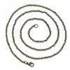 Metal Chain Black Wax Cord Necklace Chains Bulk With Lobster Clasp For Pendants