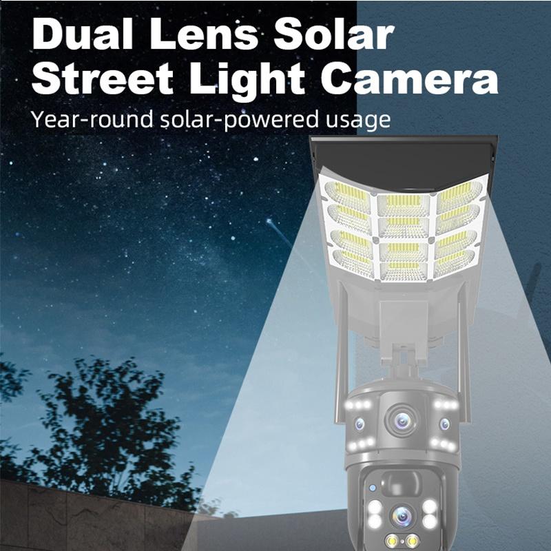 2-in-1 Multi-Functional Solar Light, Works As Street Lamp and Security Camera with Automatic Solar Charging