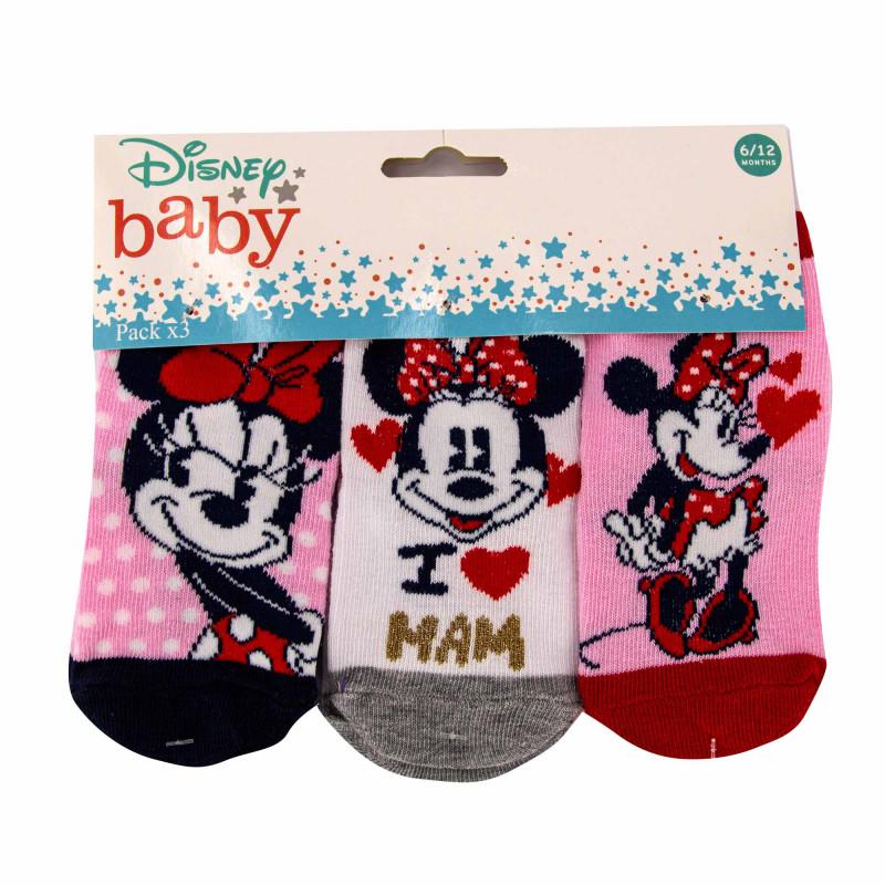 

Набор из 3 пар хлопковых носков с принтом Minnie baby Child DISNEY