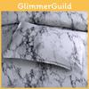 Versatile Marble Pattern Soft Bedding Duvet Cover Set With Matching Pillowcase Choices