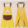 1Pc Hand Towel Apron Waterproof Stain Home Kitchen Cooking Waist Cute Bear Hanging Neck Towel Apron Oversleeve