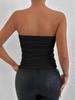 Summer Bestseller: Women's Sexy Solid Color Slim Fit Bandeau Top - Super Short Spicy Girl Style