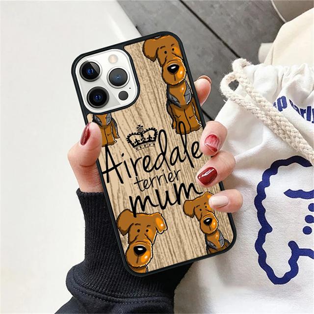 

Airedale terrier cute mum dog Phone Case Cover For iPhone 17 Air 15 16 14 13 12 Pro Max 11 Pro Max Plus Coque iPhone 11pro max